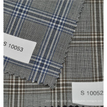 Anti-static heißer Verkauf Kammgarn 70% Wolle 30% Polyester Plaid Wolle Anzug Stoff